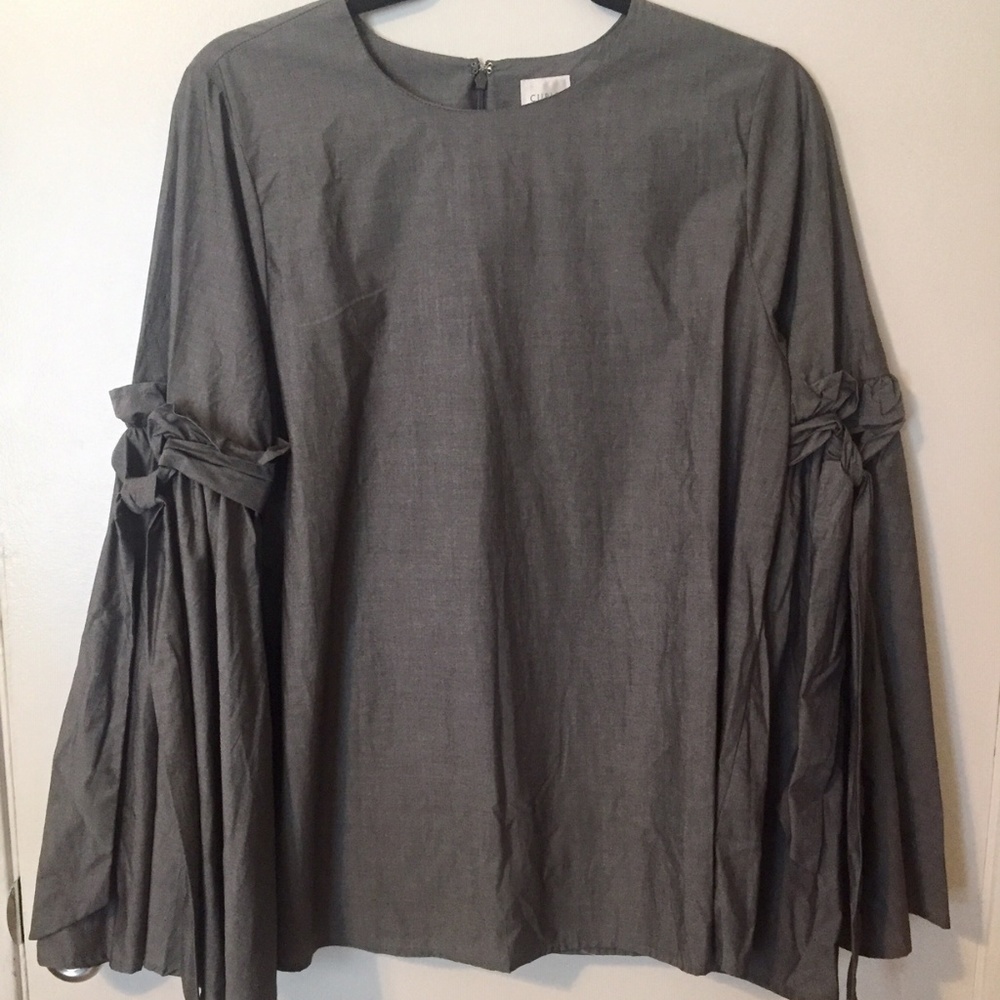 NWT Cotton Bell Sleeve Blouse Top, M